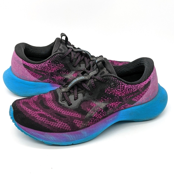 Asics Shoes - Asics Gel Nimbus Lite 2 Running Shoes Black Purple Blue Women"s Size 9